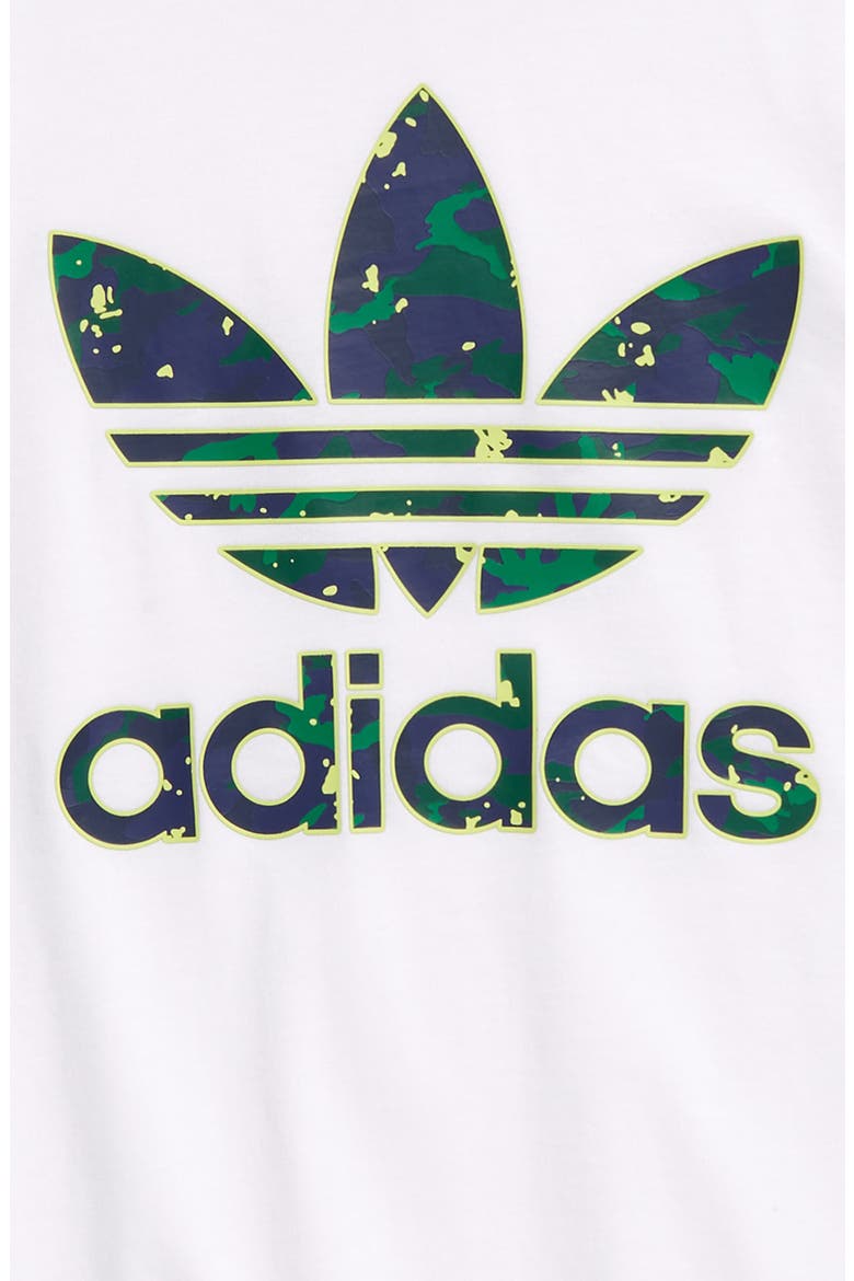 Kids' Trefoil Logo Graphic Tee, Alternate, color, WHITE