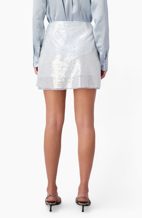 Cami Nyc Riyo Sequin Miniskirt In Blue