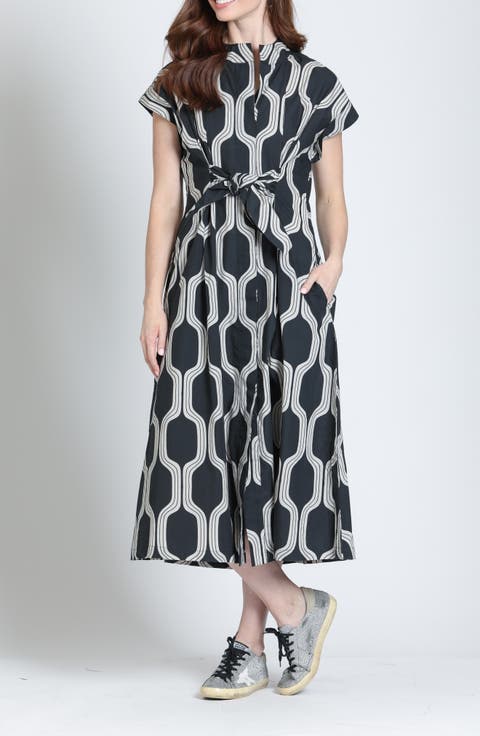 Tie Front A-Line Dress