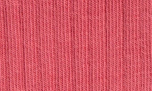 Nordstrom Rib Cotton Blend Crew Socks In Pink Mauve