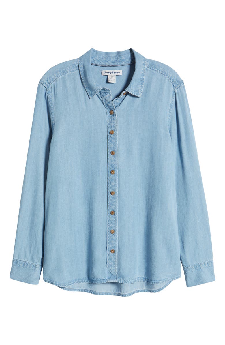 Tommy Bahama Olei Chambray Button-Up Shirt, Alternate, color, 