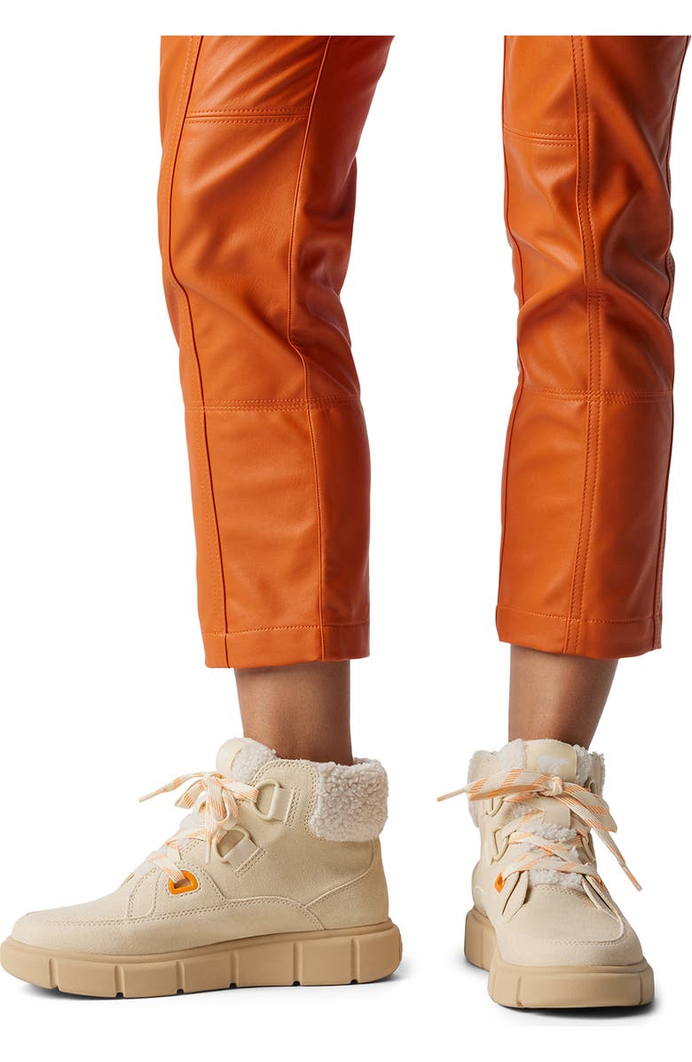 SOREL Explorer III Joan NW Waterproof Boot, Alternate, color, Honey White/ Sea Salt