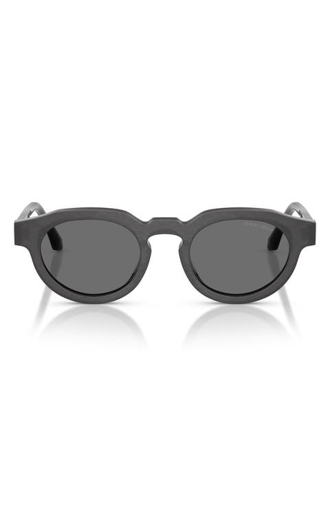 47mm Round Sunglasses