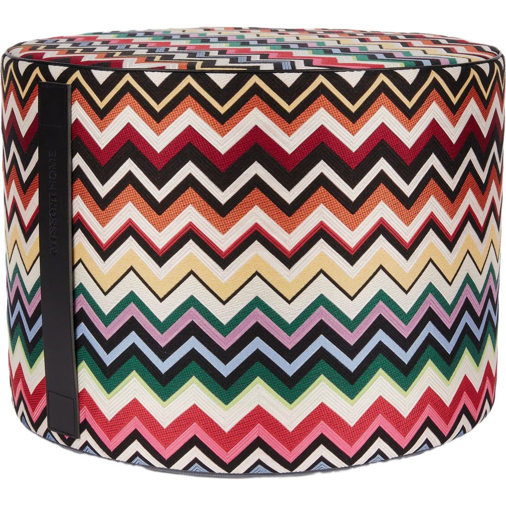 Missoni Home Belfast Cylindrical Pouffe 40x30 Cm in Orange Multicoloured  product
