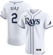 Nike Men's Nike Yandy Diaz White Tampa Bay Rays Home Elite Player Jersey