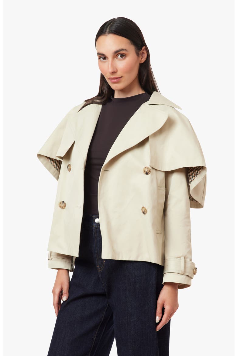 Cropped Trench Jacket, Alternate, color, STONE
