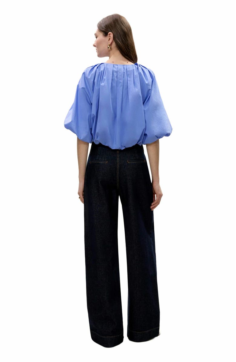 Rebecca Taylor Yara Bubble Top, Alternate, color, Bluebell