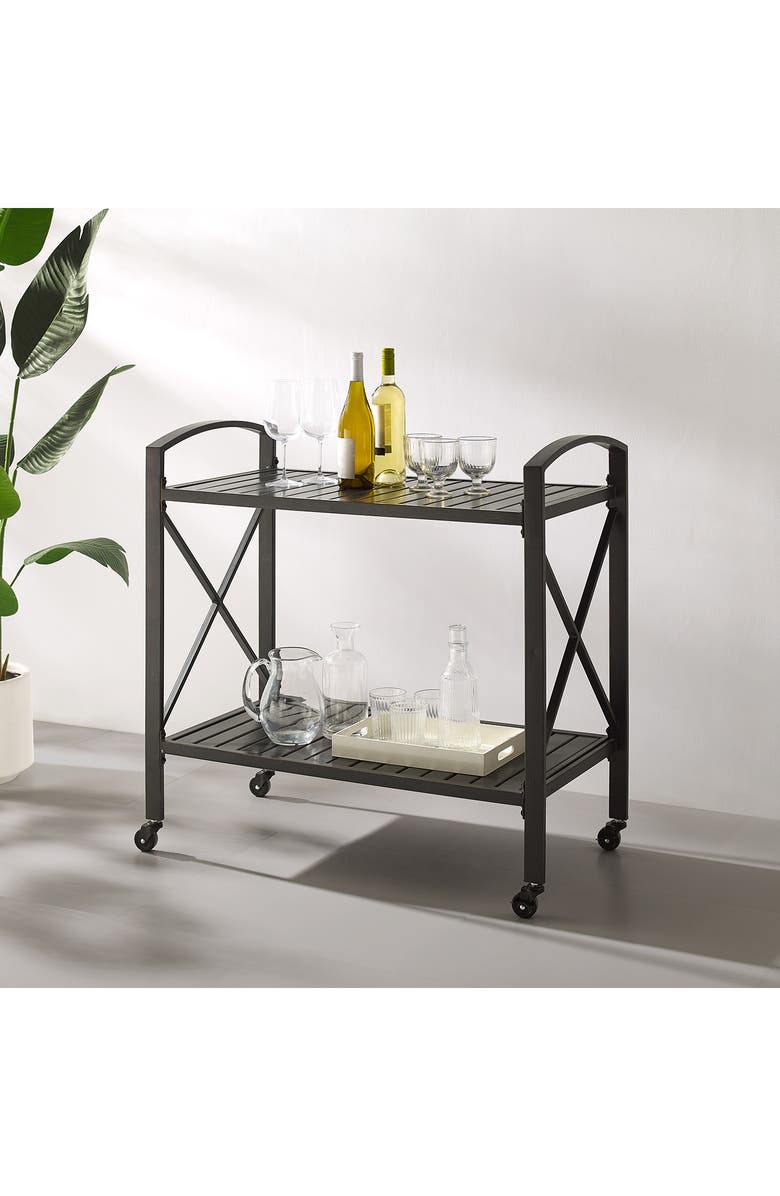 Crosley Radio Kaplan Outdoor Bar Cart, Alternate, color, 