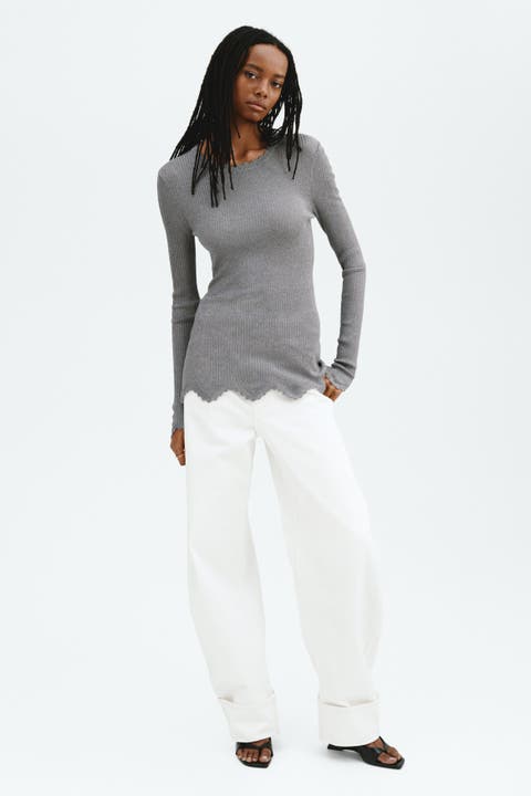Glittery Viscose Top