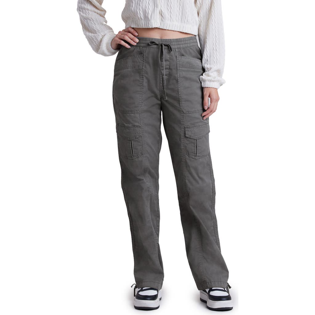Unionbay Sonika Drawstring Waist Cargo Pants In Gray