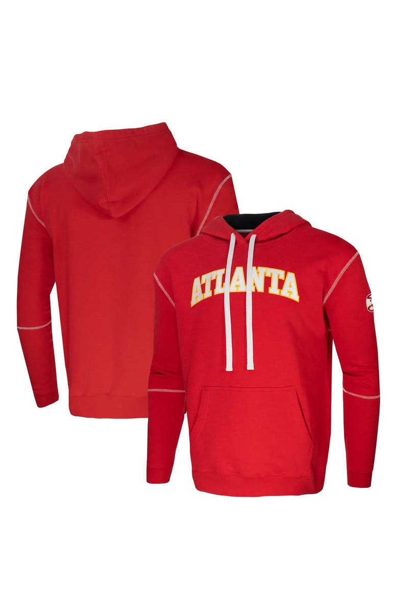Stadium Essentials Unisex Red Stadium Essentials Atlanta Hawks Monument Pullover Hoodie, Main, color, Red