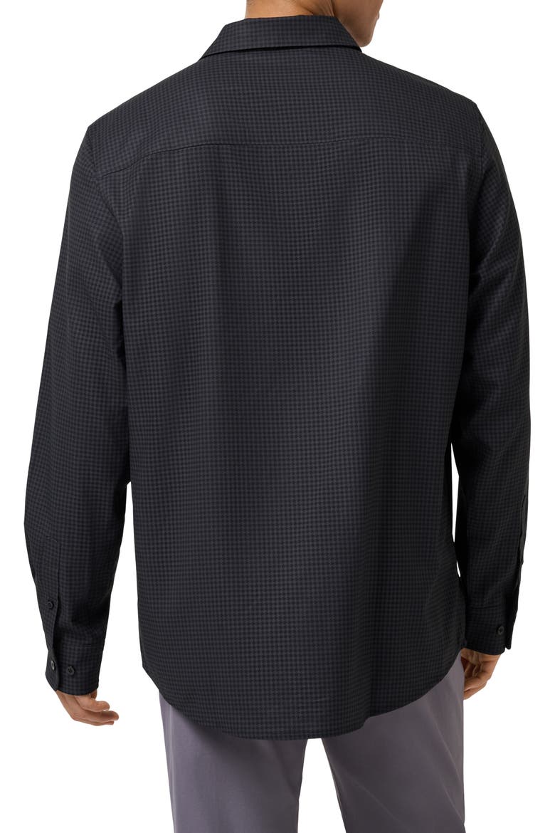Techwoven Long Sleeve Button-Up Shirt, Alternate, color, BLACK