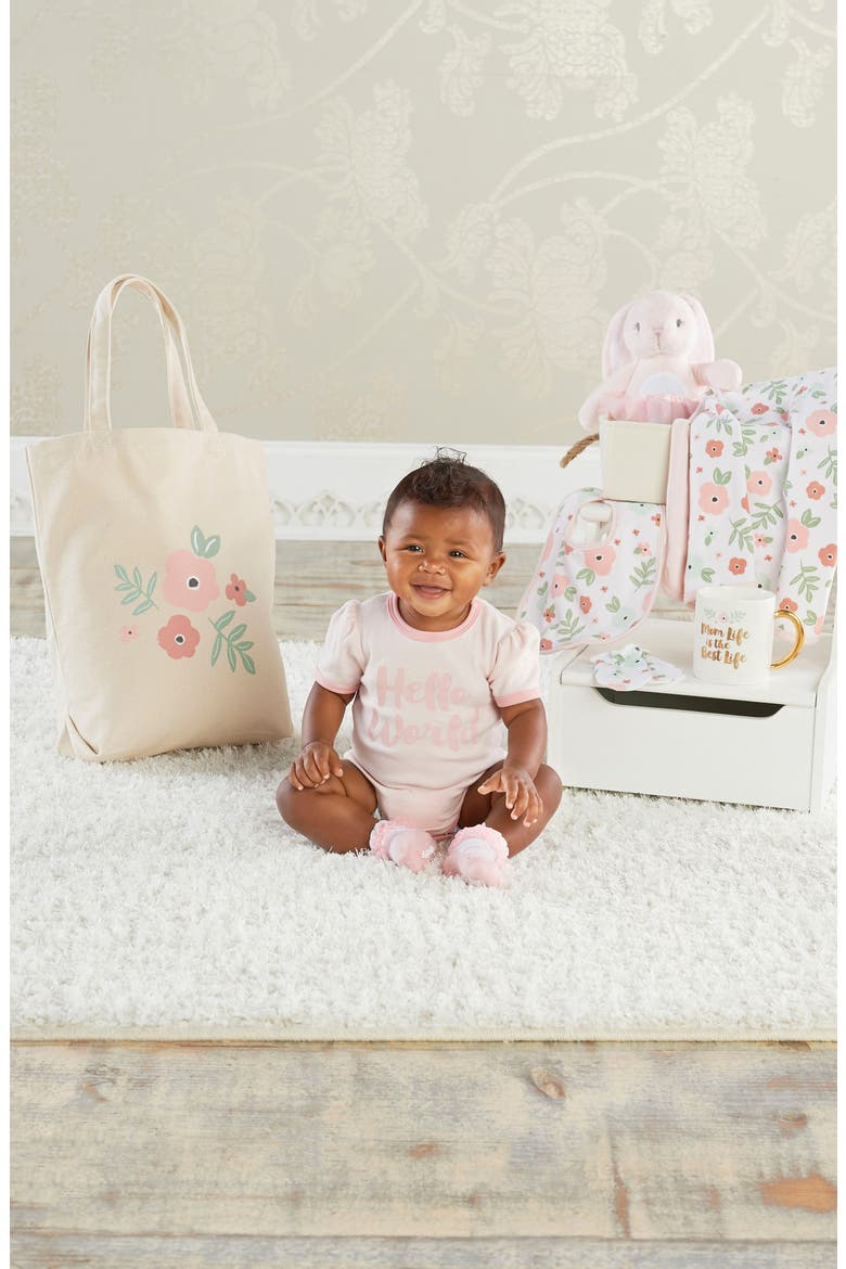 Fancy Floral 9-Piece Baby Gift Set, Alternate, color, PINK