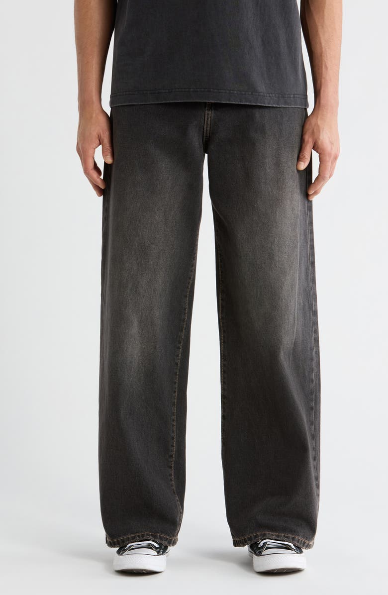 PacSun Cole Wide Leg Jeans, Main, color, Black