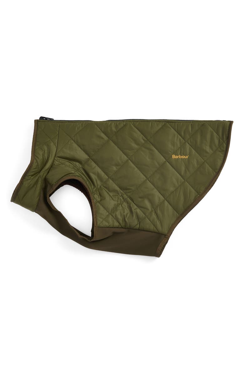 Barbour Reversible Dog Coat, Main, color, Olive/ Brown