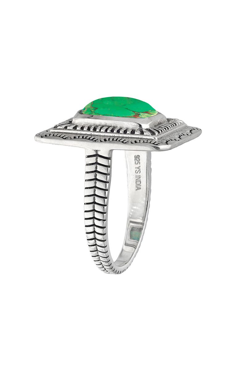 YS GEMS Green Mohave Turquoise Ring, Alternate, color, Green