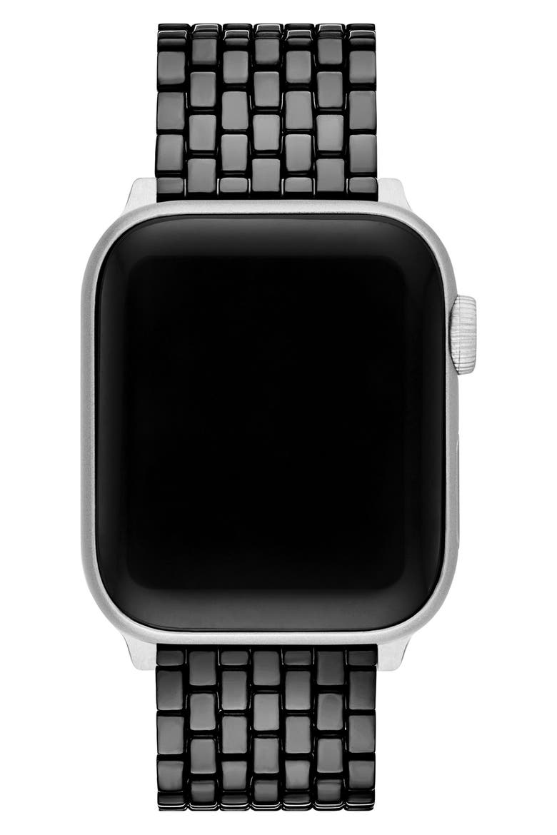 The Eleanor Black 18mm Apple Watch® Bracelet Watchband, Alternate, color, BLACK