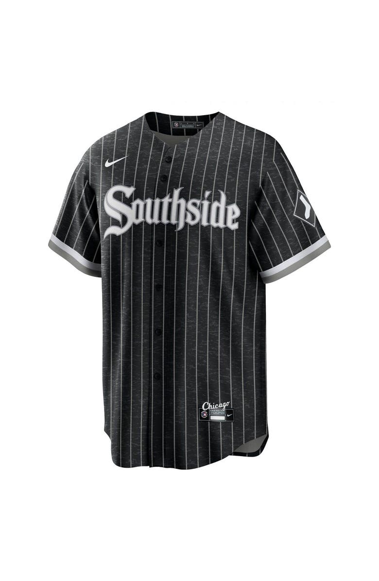Nike Men's Nike Yoan Moncada Black Chicago White Sox City Connect Replica Player Jersey, Alternate, color, 