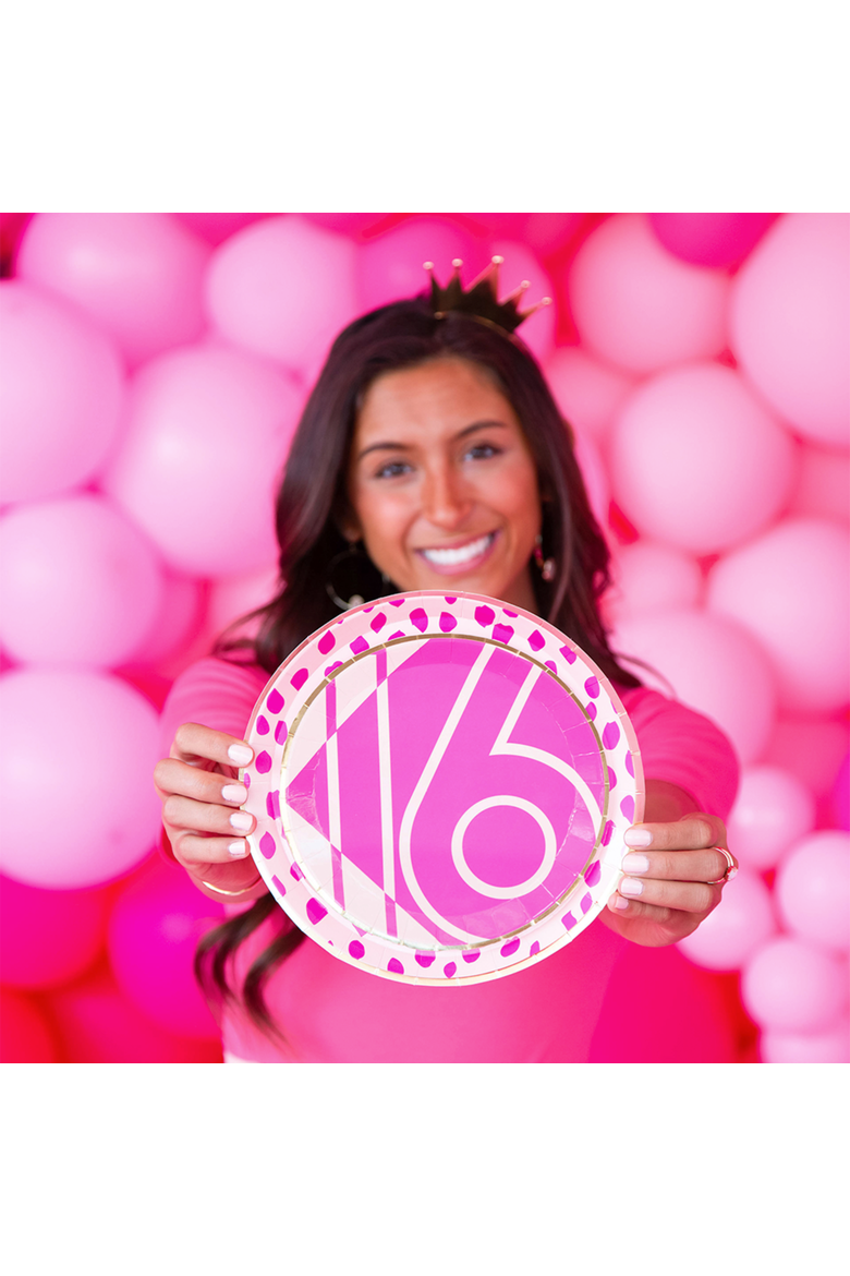 Sweet 16 Dessert Plates, Alternate, color, Assorted Pre-Pack