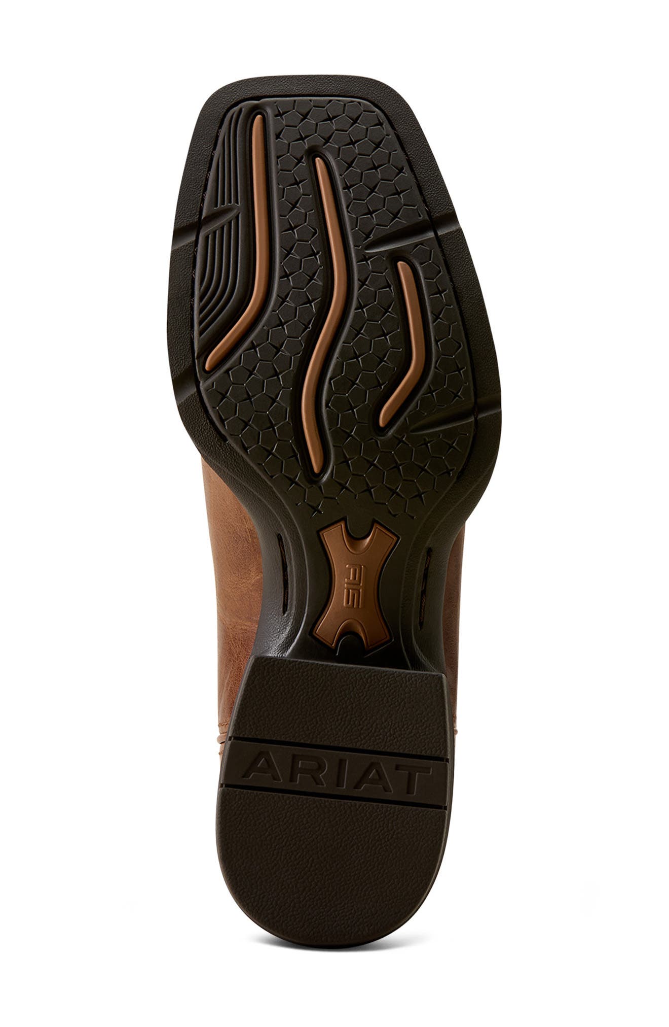 Sport Freedom Wide Square Toe Western Boot, Alternate, color, DARK TAN