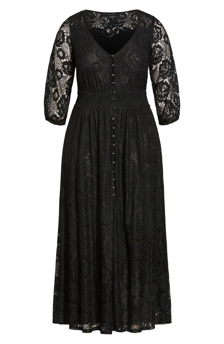 City Chic Divine Creation Lace Dress, Alternate, color, 