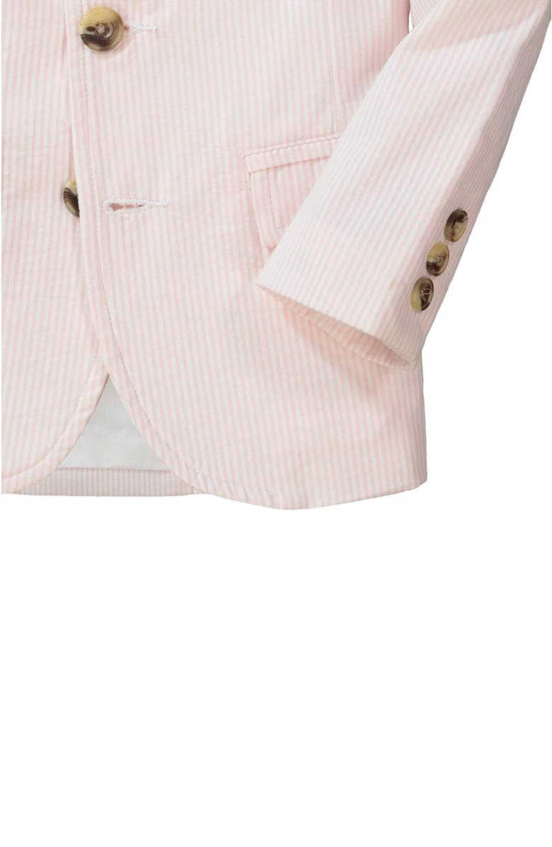 Hope & Henry Baby Boys' Organic Seersucker Suit Jacket, Infant, Alternate, color, Classic Pink Seersucker
