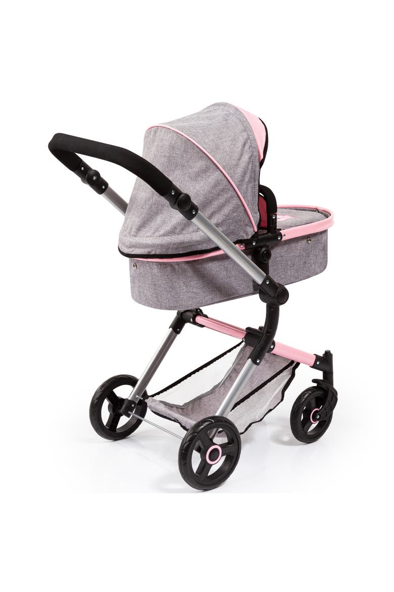 City Vario Doll Stroller Gray Pink Butterfly, Converts To Jogger, 20 Inch, Alternate, color, Gray
