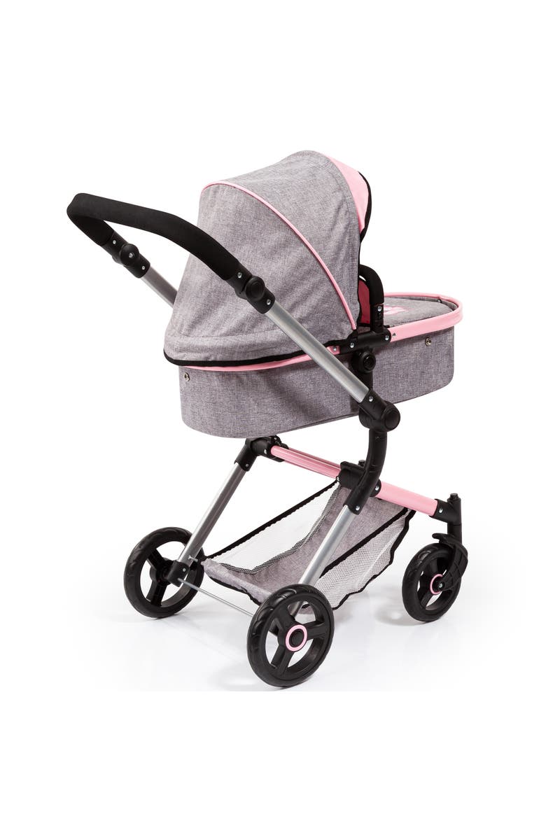 Bayer Design City Vario Doll Stroller Gray Pink Butterfly, Converts To Jogger, 20 Inch, Alternate, color, Gray