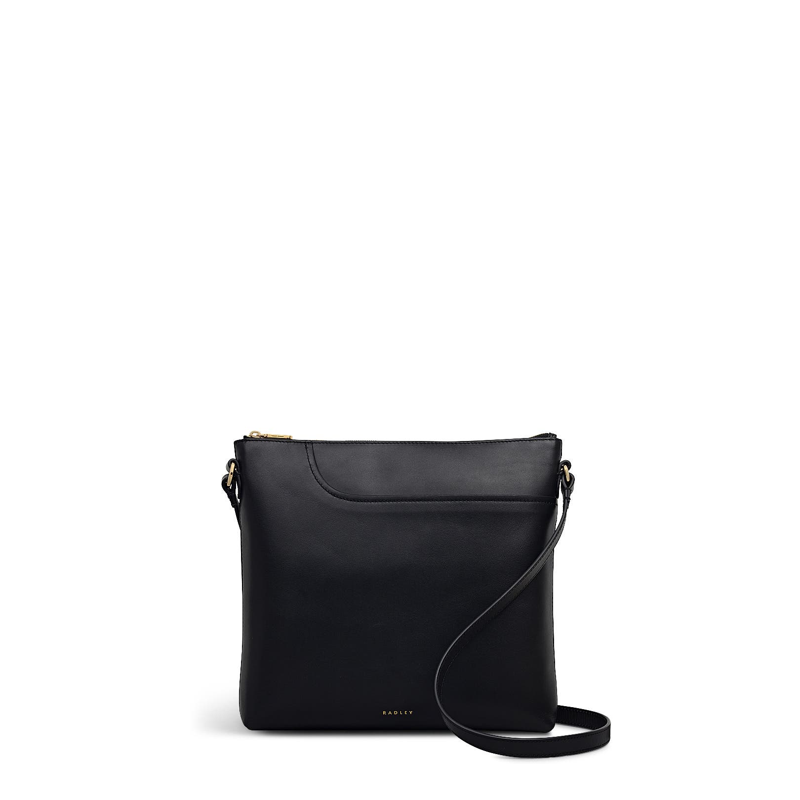 Radley Pockets Large Ziptop Crossbody Bag, Main, color, Black