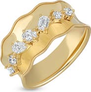 Bony Levy Kiera 18K Gold Diamond Wide Ring