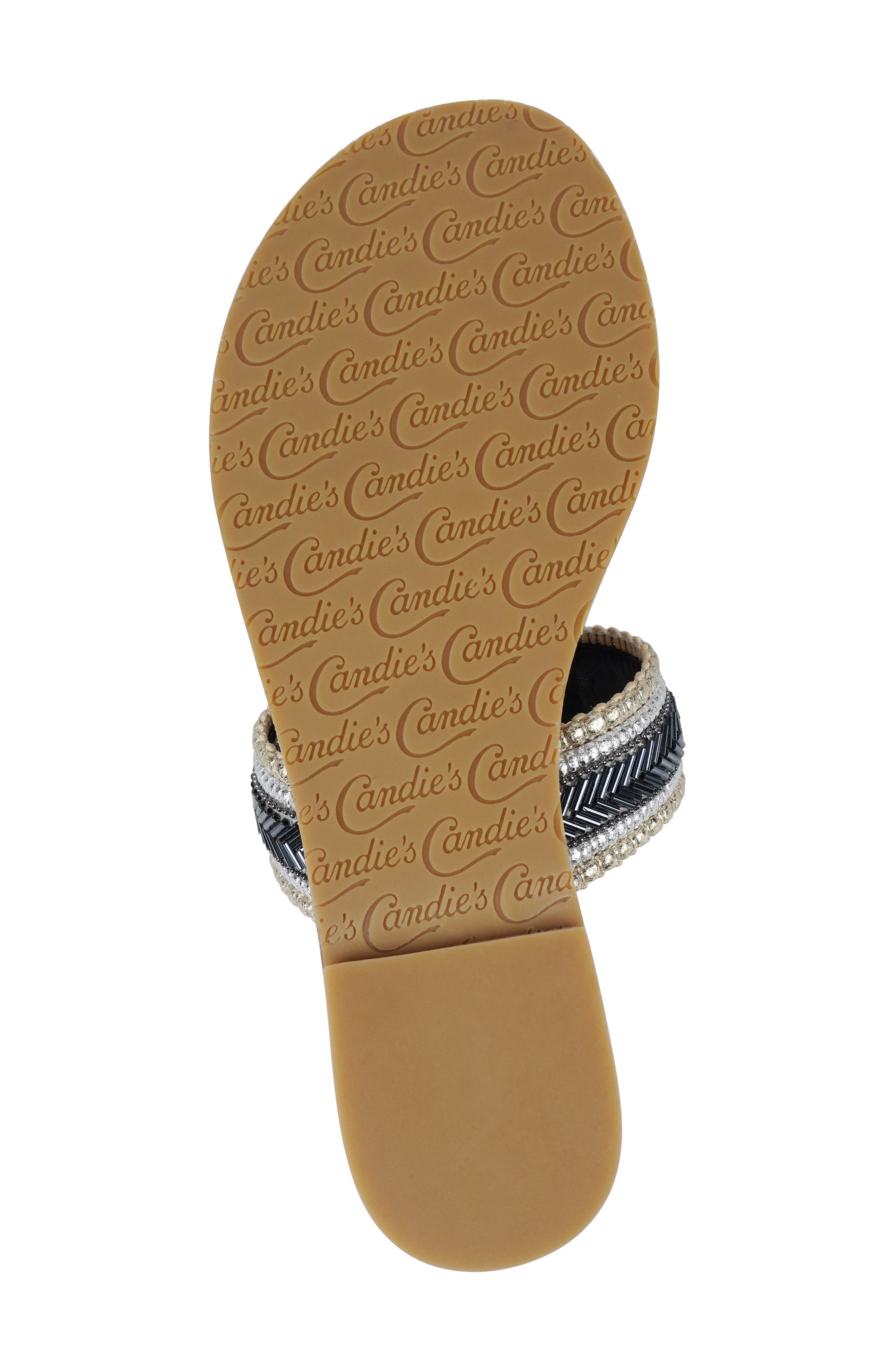 Candie's Trystan Sandal, Alternate, color, Black Fabric