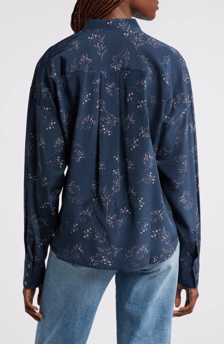 Wyeth Paige Long Sleeve Silk Top, Alternate, color, 