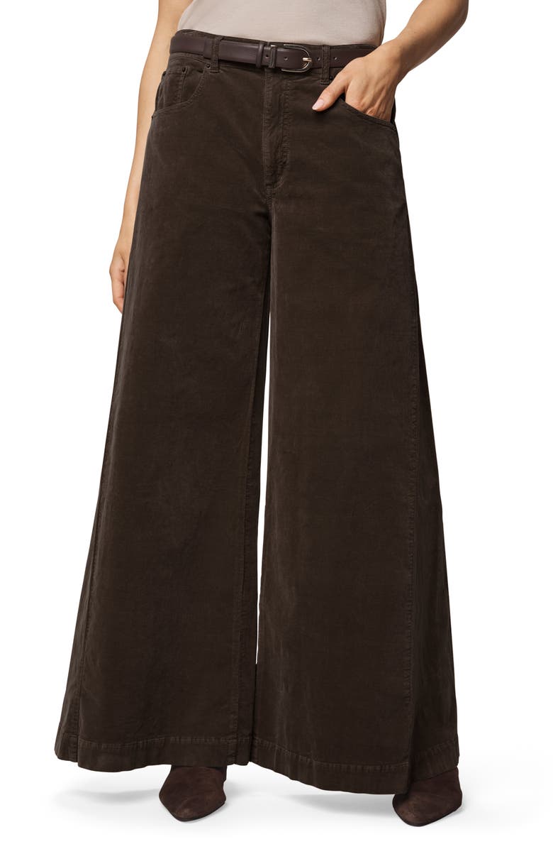 Splendid Monroe Wide Leg Corduroy Pants, Main, color, Soft Chocolate Brown