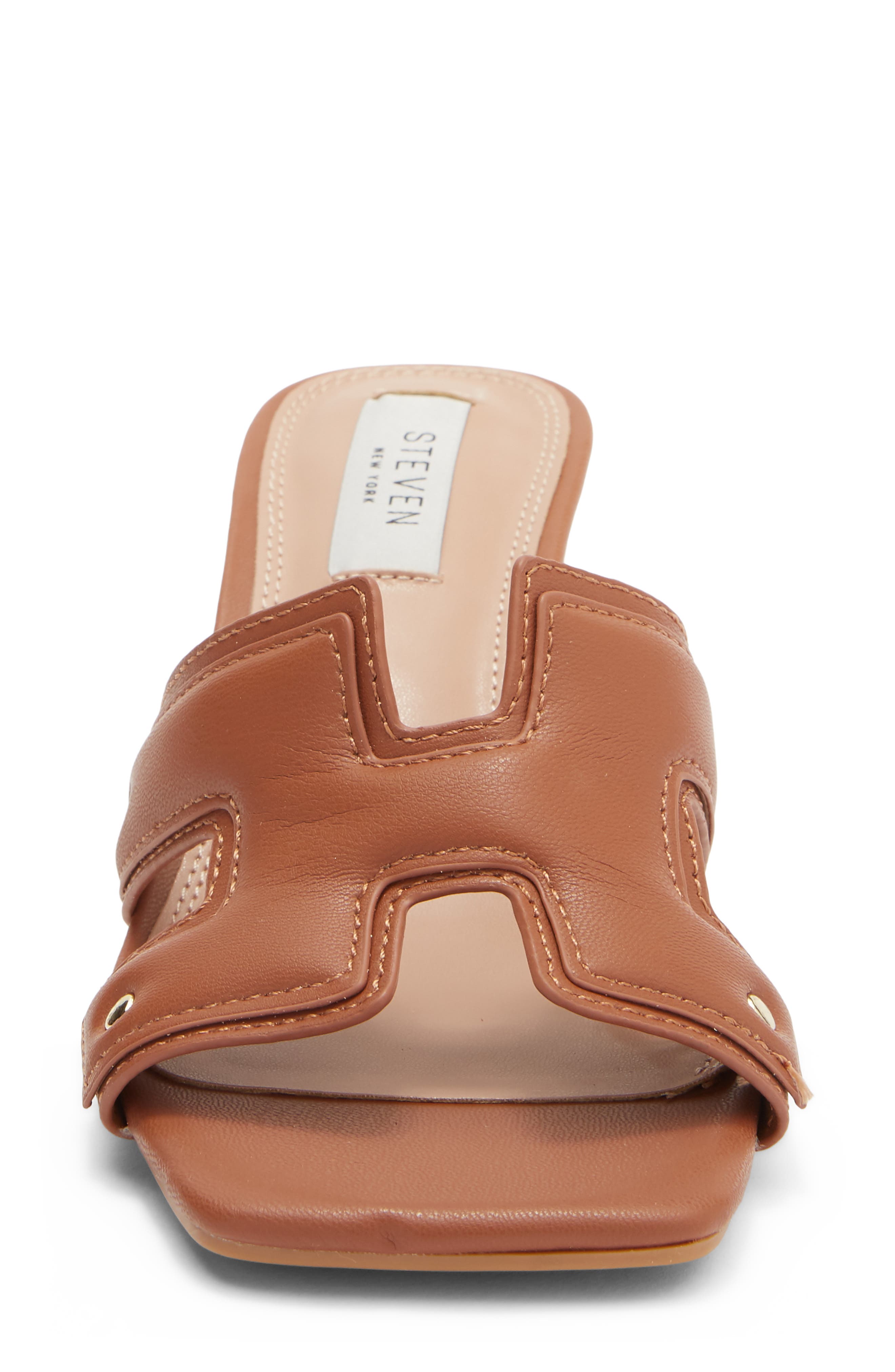 Avina Block Heel Slide Sandal, Alternate, color, COGNAC