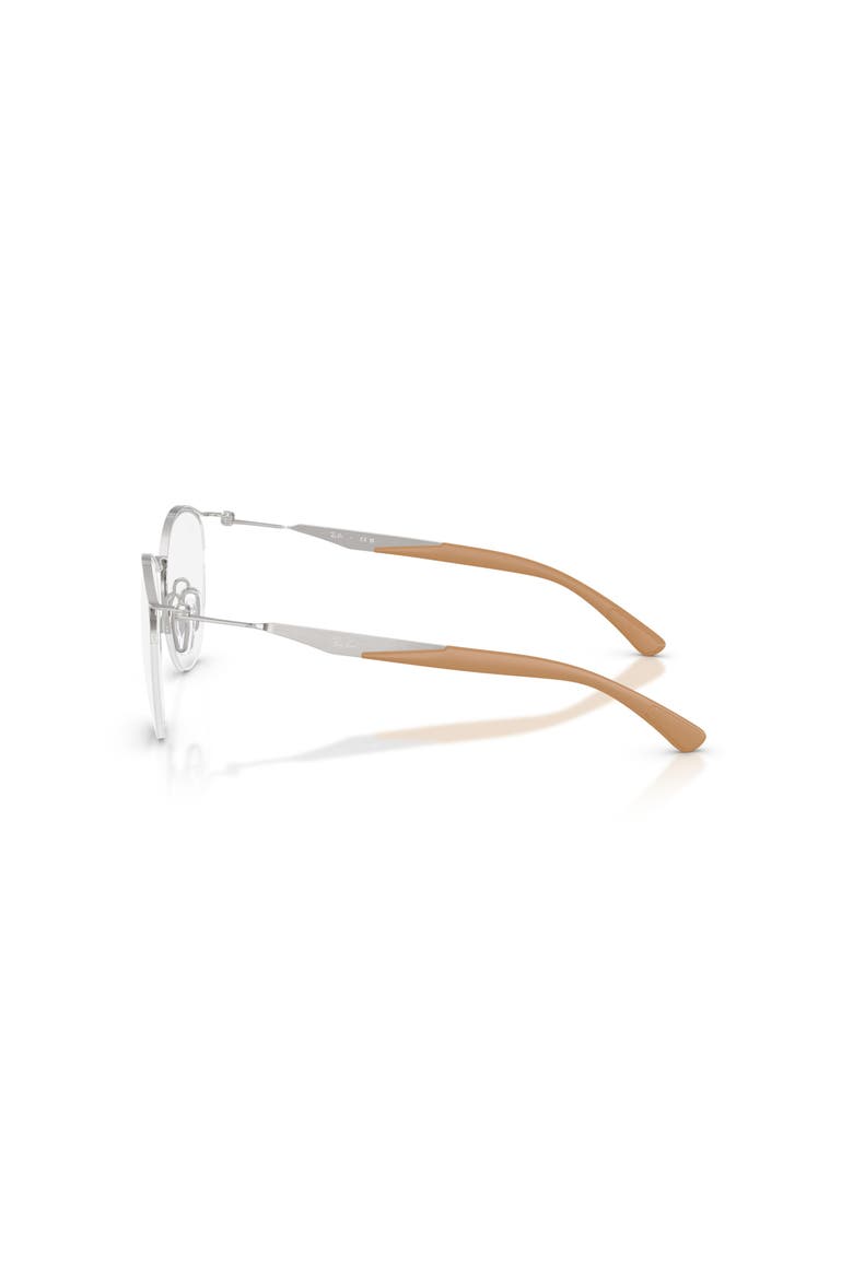 52mm Round optical glasses, Alternate, color, Silver