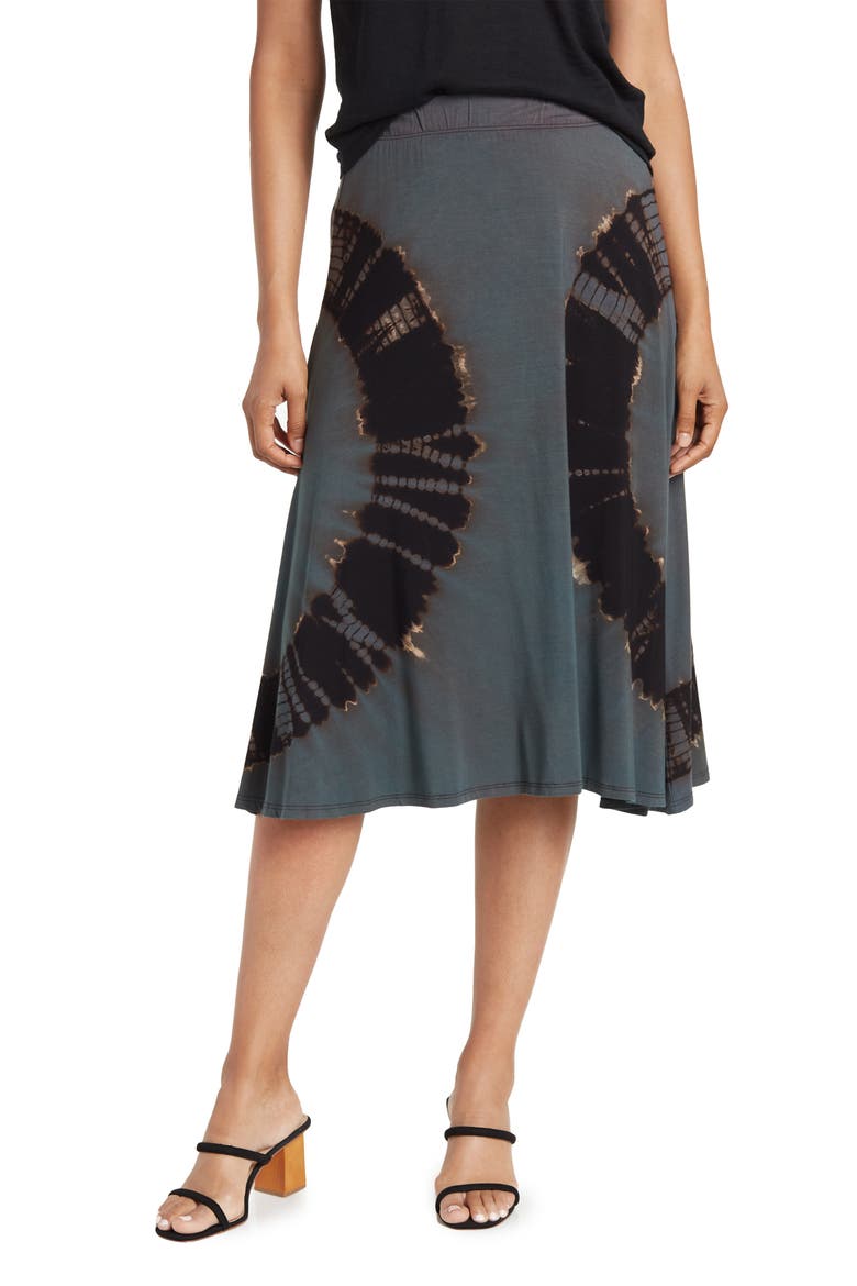 Hi-Low A-Line Skirt, Main, color, CHARCOAL