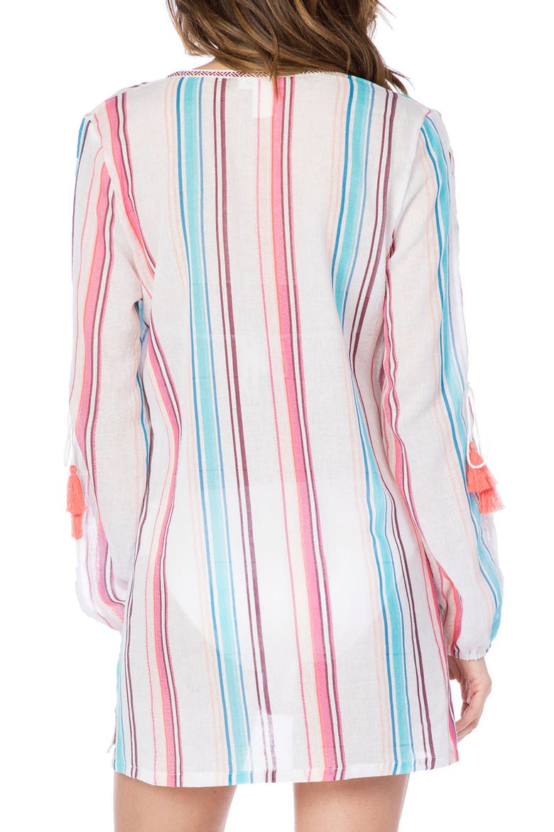Paradise Cover-Up Tunic, Alternate, color, WHITE MULTI