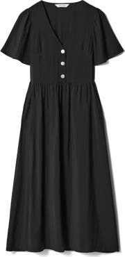 & Other Stories V-Neck Midi Dress