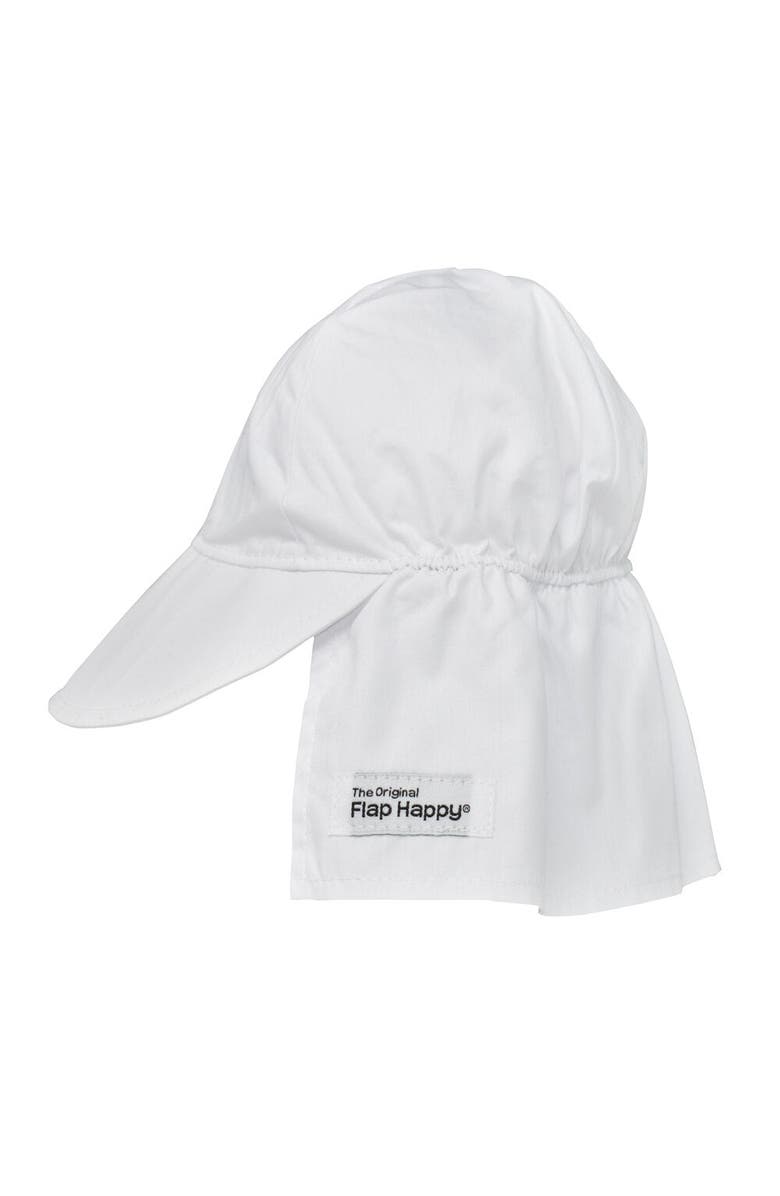 Flap Happy Baby/Toddler UPF 50+ Original Organic Flap Hat - Full Coverage Sun protection Hat, Main, color, Natural