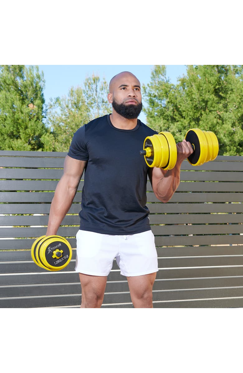 ProsourceFit Adjustable Dumbbells and Barbell Set, Alternate, color, 