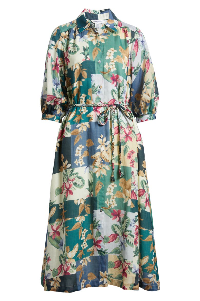 high tide midi shirt dress for woman Zimmermann The High Tide Midi Shirt Dress in Odyssey Print Size 0 / AU 8