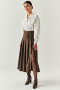 Exquise Zayla Checked Midi Skirt