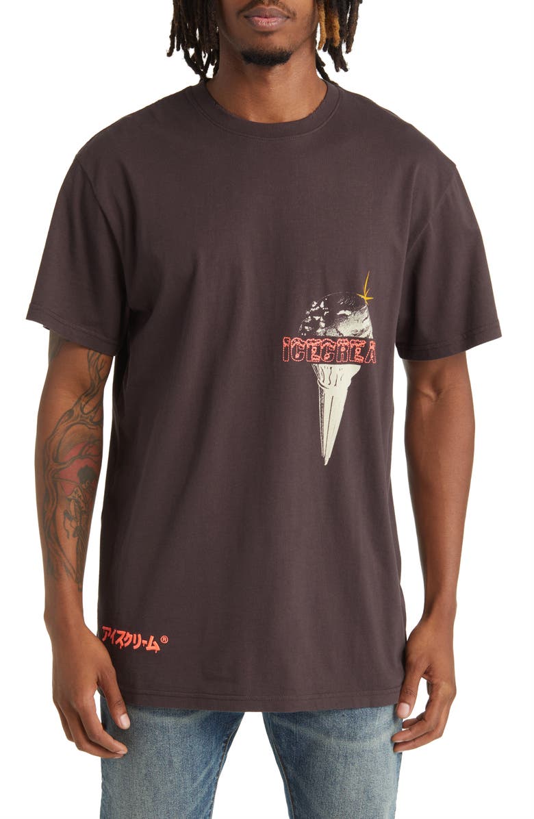 ICECREAM Let's Have Some Oversize Embroidered Graphic T-Shirt, Main, color, 