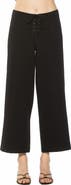 Alexia Admor Lucia Lace-Up Wide Leg Pants