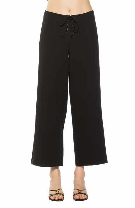 Lucia Lace-Up Wide Leg Pants