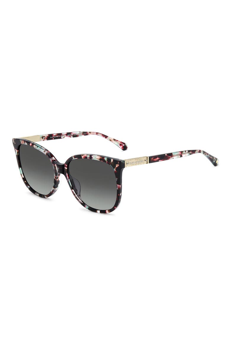 kaysie 58mm square sunglasses, Alternate, color, HAVANA MULTICOLOR/ DARK GREY