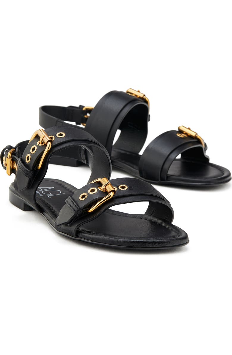 AGL Summer Slingback Sandal, Alternate, color, Nero-Nero