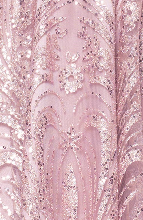 Blondie Nites Sequin & Glitter Minidress In Pink