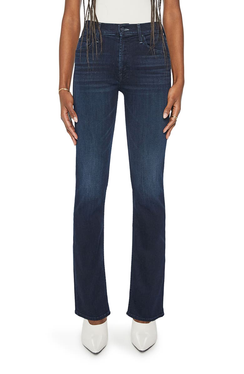 MOTHER The Rider Mid Rise Ankle Straight Leg Jeans, Main, color, 