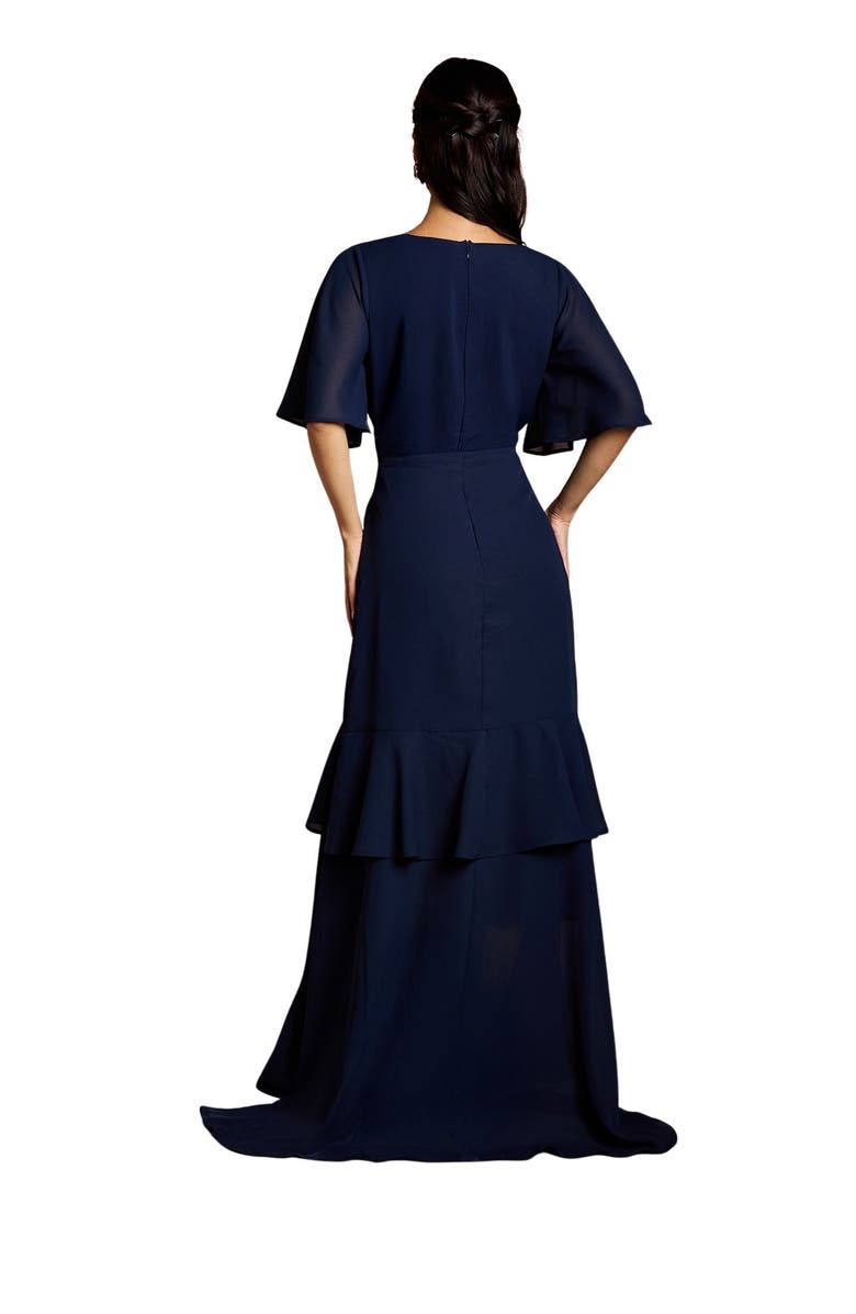 Coast Angel Sleeve Bridesmaid Maxi Dress, Alternate, color, Navy